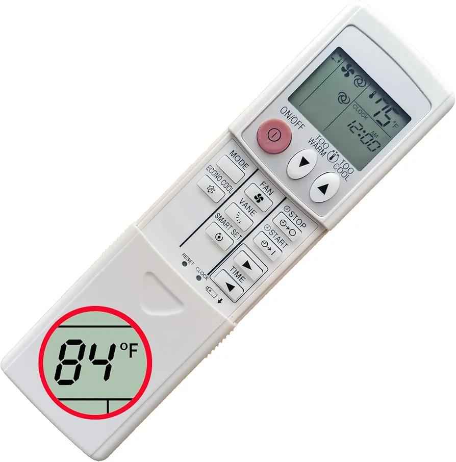 Replacement Mitsubishi Electric Mr Slim Air Conditioner Remote Control MSZ-GE06NA MSZ-GE09NA MSZ-GE12NA MSZ-GE15NA MSZ-GE18NA MSZ-GE06NA-8 MSZ-GE09NA-8 MSZ-GE12NA-8 MSZ-GE15NA-8 MSZ-GE18NA-8