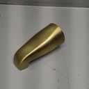 SENTO Slip On Gold Universal Heavy Durable Metal Bathroom Tub Spout Without Diverter, Heavy Duty Metal Bathtub Faucet Without Shower Diverter - 4 Inches 1/2" Copper Pipe, Satin Brass