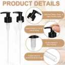 uxcell 16Pcs Dispensers Top Replacement, Plastic Bottle Pump Head Soap Dispenser Pump for 28/410 Neck Size Soap Lotion Shampoo Face Wash Bottle, White