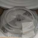 Ceiling Fans with Lights, 24" Modern Flush Mount Ceiling Fan with Lights, Shape-Changeable Low Profile Ceiling Fan with Light for Bedroom,Kids Room Chrome