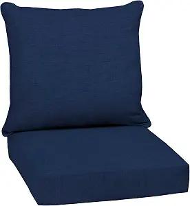 Arden Outdoor Deep Seat Cushion Set, 24x24, Sapphire Blue