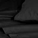 Superior 100% Egyptian Cotton 1500 Thread Count Oversized King Pillowcase Set Solid, Black
