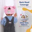 Baby Head Protector for Crawling Walking, Infant Helmet with Foam Bumpers, Adjustable Baby Helmet for Crawling Walking, Toddler Helmet - Head Protector for Baby Walking 12-36 Months.