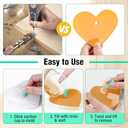 HealVee Hole Maker for Resin, 5 Sizes(2/3/4/6/8mm) 25PCS Make Holes Without Drilling for Epoxy & UV Resin, Holes Tools for Jewelry Making, Pet Tag, Keychain, DIY Craft Pendant Decor (Green)