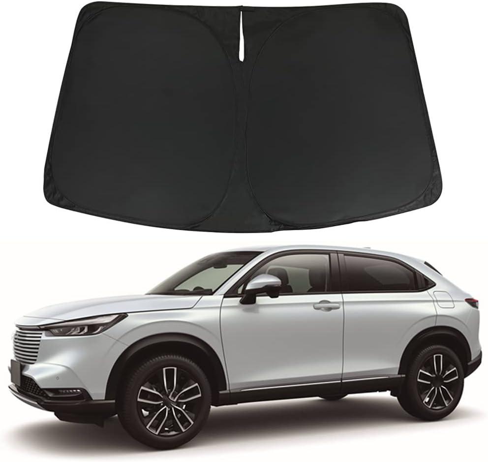 D-Lumina HRV Windshield Sunshade - Compatible with Honda HR-V (LX Sport EX EX-L) 2023 2024 2025 - Foldable Front Window Sun Shade Shield Protector