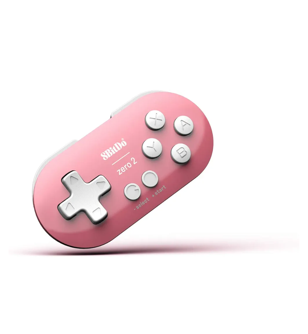 8Bitdo Zero 2 Bluetooth Gamepad Keychain-Sized Mini Controller for Switch, Windows, Android, macOS & Raspberry Pi(Pink Edition) - Nintendo Switch