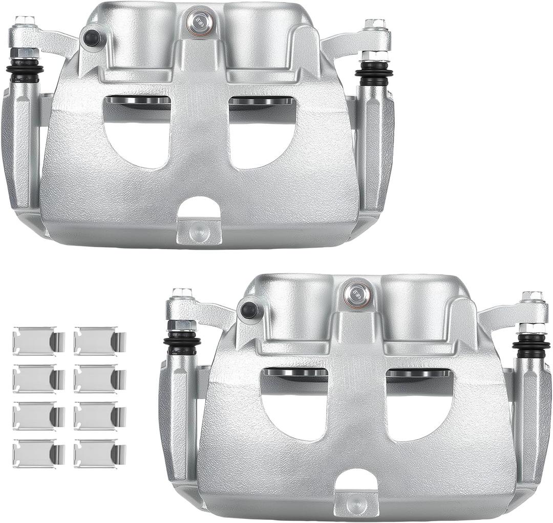 GEARLAST Rear Left & Right Brake Caliper With Bracket Rear Brake Caliper Compatible with Dodge Ram 2500 Ram 3500 2011-2018, Dodge Ram 2500 Ram 3500 2009-2010, 18-B5174 18-B5175