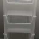 Hudson Exchange 20" x 15" x 12.5" (3 Pack) Plastic Giant Stackable Hopper Bin Container, Clear