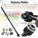 938-05078 738-05078 617-04094 5/8 Steering Rod Shaft (Length 21")/941-0656A Gear Bush/948-0389 Steering Rod Cap-Screw for MTD Cub Cadet Troy-Bilt Replace 738P07154,738-05078, 61704094 - With Bushing