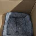 Dog Bed for Small Dogs Washable, Super Soft Durable Cat Bed, Warming Soft Calming Puppy Bed Pet Bed with Anti-Slip Bottom, Grey, 20 x 19 x 6inch