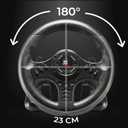 SUBSONIC - Superdrive SV450 Steering Wheel. Racing Wheel with Pedals and Shifters. Diameter 23 cm, 180 Rotation Angle - For Xbox Series X/S, Switch 2 / Switch, PS4, Xbox One and PC - Black