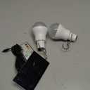 Chicken Coop Light with Timer, Dusk to Dawn Rechargeable Solar Light Bulbs for Indoor Home, Outdoor Camping Lamps for Tent, LED Solar Lights for Shed Night, Emergency Power Outage, Outside