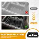 JERBOR Cup Holder for Ford F250 Super Duty, for F350 2023-2024 Gen5 Front Center Console Cup Holder (for Ford F250 F350)