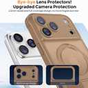 MOCCA Design for iPhone 17 Pro Max Case, Compatible with Magsafe [Premium Invisible Magnetic Ring Stand] [Military Drop Protection] Full Camera Guard Translucent Matte Slim Phone Cover 6.9",Brown