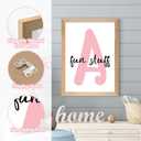 Set of 4 Framed Kids Playroom Wall Art Prints, 12x16' Toddler Nursery Canvas Artwork for Children's Bedroom