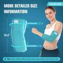 Elbow Ice Pack Wrap for Tendonitis & Tennis Elbow, 2 Hours Long Lasting Cold Compression Flexible Ice Pack Sleeve, Pain Relief for Golfers Arm, Arthritis, Injuries, One Siz