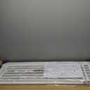 78.8" Extra Tall Cat Gate, 28.3-33" Wide Dog Door, Pressure Mounted Easy Walk Through Safety Metal Pet Gate for Doorway, No Drilling Cat Proof Gate (White)