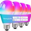 Matter Smart Light Bulbs, Color Changing Light Bulb, hub Required, A19 60W,2.4Ghz WiFi only,Compatible with Alexa Google Assistant, Apple Home,16 Million Colors RGBCW 800 Lumens,4 Packs