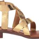 Franco Sarto Women's Ina Strappy Sandal Flat (Beige)
