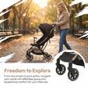 COOL KIDS Portable Stroller with Automatic FoldLightweight Umbrella Stroller with Pop Out Sun CanopyCompact Strollers for Travel(Rose Gold)