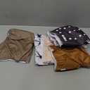 Nora's Nursery Cloth Diapers 7 Pack with 7 Inserts & 1 Wet Bag - Waterproof Cover, Washable, Reusable & One Size Adjustable Pocket Diapers for Newborns and Toddlers - Down to Earth