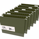 ViVin Hanging File Folders, 1/5-Cut Adjustable Tabs with 24 Per Box, 2 Inch Expansion, 24 Pack Letter Size Hanging File Folders, Designed for Office Home School Filing Cabinet(Assorted)