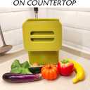 stonespace Small Kitchen Trash Can with Lid, Compost Bin Indoor Kitchen Sealed, Under Sink Trash Can, 5 L/1.3 Gallon Plastic Trash Bin, Green