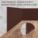 Flexible Baseboard Molding Trim 4" x 50 ft, Self-Adhesive Vinyl Wall Base Cove Base, Peel and Stick Rubber Wall Base Molding Trim - Coffee