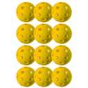 Franklin Sports X-26 Indoor Pickleballs - Indoor Court Balls - USA Pickleball (USAPA) Tournament Approved - 12 Pack Inside Balls - Yellow