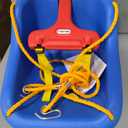 Little Tikes Snug 'n Secure Blue Swing with Adjustable Straps, 2-in-1 for Baby and Toddlers Ages 9 Months - 4 Years