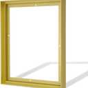 CANFRAVAS Canvas Frame 48x48, DIY Metal Canvas Floating Frame, Canvas Floater Frames for 1.5" Deep Canvas Painting (Gold,48"x48")
