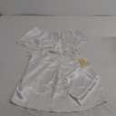 Ekouaer Satin Pajama Set for Women 2 Piece Silky Lingerie Sleepwear Lace Camisole Pj Shorts Set Soft Nightwear , White,M