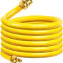 CSST Corrugated Stainless Steel Tubing 100 Ft 1/2" Flexible Natural Gas Line Pipe Propane Conversion Kit Grill Hose with Male Adapter Fittings