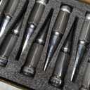 DYNOFIT 14 mm x 1.5 Wheel Spike Lug Nuts, 24 x Chrome M14x1.5 Lug Nut, Cone/Conical Bulge Seat, Silver Closed End Nuts with 1 Socket Key Compatible with Chevy Silverado 1500 Aftermarket Wheel