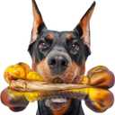 Dog Toys for Aggressive Chewers, Indestructible Dog Chew Toys for Large Medium Small Breed, Tough Nylon Interactive Durable Chew Toy Bone for Puppy Teething Toy Bacon Flavor, Best Gift&Keep Them Busy