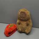 Capibara Plush Cute Capibara Stuffed Animal Kawaii Plush with Strawberry Hat Capibara Gifts Cute Plush Pillow Soft Toy Gifts for Kids Boys Girls 12 Inch