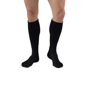 JOBST SensiFoot Diabetic Compression Socks for Men and Women 8-15 mmHg with Seamless Toe and Moisture Management - Extra Padding in Toe, Foot, and Heel Area - Knee High - Closed Toe - Black, Medium