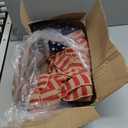 Sggvecsy 23Inch 4th of July Patriotic Day Wreath for Front Door with Grapevine Base America Patriotic Flag Burlap Summer Patriotic Decorations for Independence Day Memorial Day Veterans Day