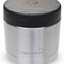 LunchBots 16oz Thermo Stainless Steel Wide Mouth - Insulated Thermo With Vented Lid - Keeps Food Hot or Cold for Hours - Leak-Proof Portable Thermal Food Jar is Ideal for Soup - 16 ounce - Black