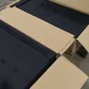 L Shaped 3 Seat Sofa Bed with Storage, 86" Sleeper Sofa Couch with Pull Out Chaise Sectional Couch for Apartment, Bedroom, Living Room, Black