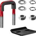 Hitch Tightener for 1.25" and 2" Hitches LIBERRWAY 304 Stainless Steel Red Hitch Tightener Anti-Rattle Stabilizer Rust-Free Heavy Duty Lock Down Quiet- Red Protective Anti-Rust Coating