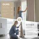 Joydeco Blackout Curtains for Bedroom - 108 Inch Linen Drapes 2 Panels Set, Thermal Insulated Room Darkening Curtains, Linen Textured for Living Room, Rod Pocket & Back Tabs