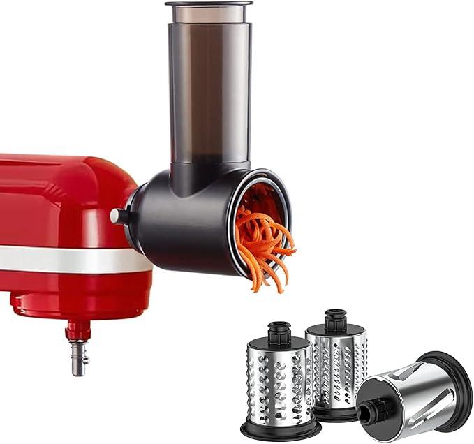 Slicer Shredder Attachments for KitchenAid Stand Mixer Black