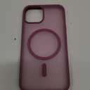 SUPFINE Magnetic for iPhone 14 Case & iPhone 13 Case (Compatible with MagSafe)(Military Grade Drop Protection) Translucent Matte Shockproof Phone Cover,Wine Red