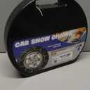 Snow-Chains Auto Fixing 1 Min Quick Fit Easy Installation Tire-Chains, Portable Reusable Universal Emergency Tire Traction Chain for Passenger Car, Pickup Trucks and SUV - Set of 2