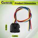 Carbhub Air Flow Sensor Meter MAF Harness Connector Plug Fit for Toyota Venza Highlander Matrix Avalon RAV4 Camry Corolla Sienna for Lexus F IS250 IS350 ES350 GS350 Scion