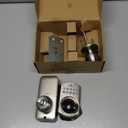 Veise Keypad Door Knob Lock, Keyless Entry Digital Lock with Handle, Electronic Smart Knob for Front Door & Bedroom, Easy Install, Auto Lock, Passage Mode, Anti-Peeping Password, Satin Nickel