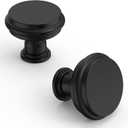 Asidrama 6 Pack Matte Black Kitchen Cabinet Knobs Cabinet Hardware Zinc Knobs for Dresser Drawers