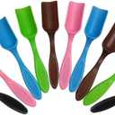 10Pcs NINGDAN Mini Shovel,Plastic Mini Gardening Shovel Spoons Soil Scoops,Cultivation Digging Transplanting Tools for Succulents Potted Flowers,Succulent Sand Scoops/Coffee Beans/Milk Powder Scoops (5 colors)