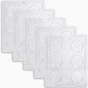 Round Cookie Chocolate Mold 5 Pack, 6 Cylinders Each, Chocolate Covered Round Cookies, Candy, Cookies and Chocolate, and Even Soap Molds (Large)